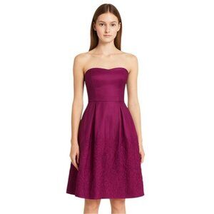 Jessica Simpson Purple Strapless Fit & Flare Cocktail Dress